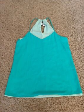 Express Teal Halter Camisole with Mint Yoke